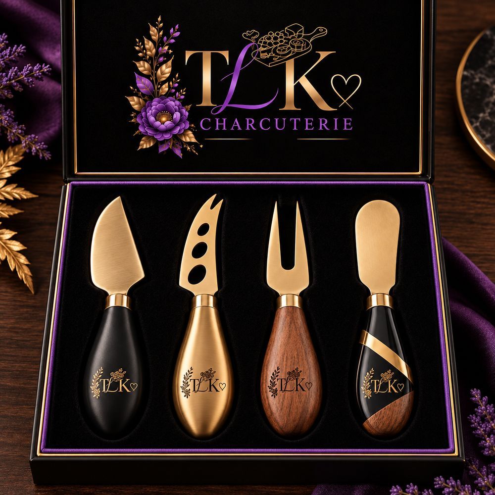 Custom TLK cheese knife set